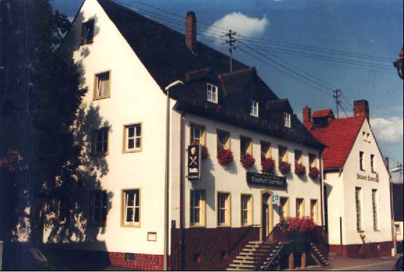 Blick auf den Gasthof und die Brauerei